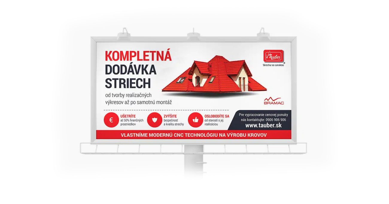 Tvorba billboardu pre firmu Tauber