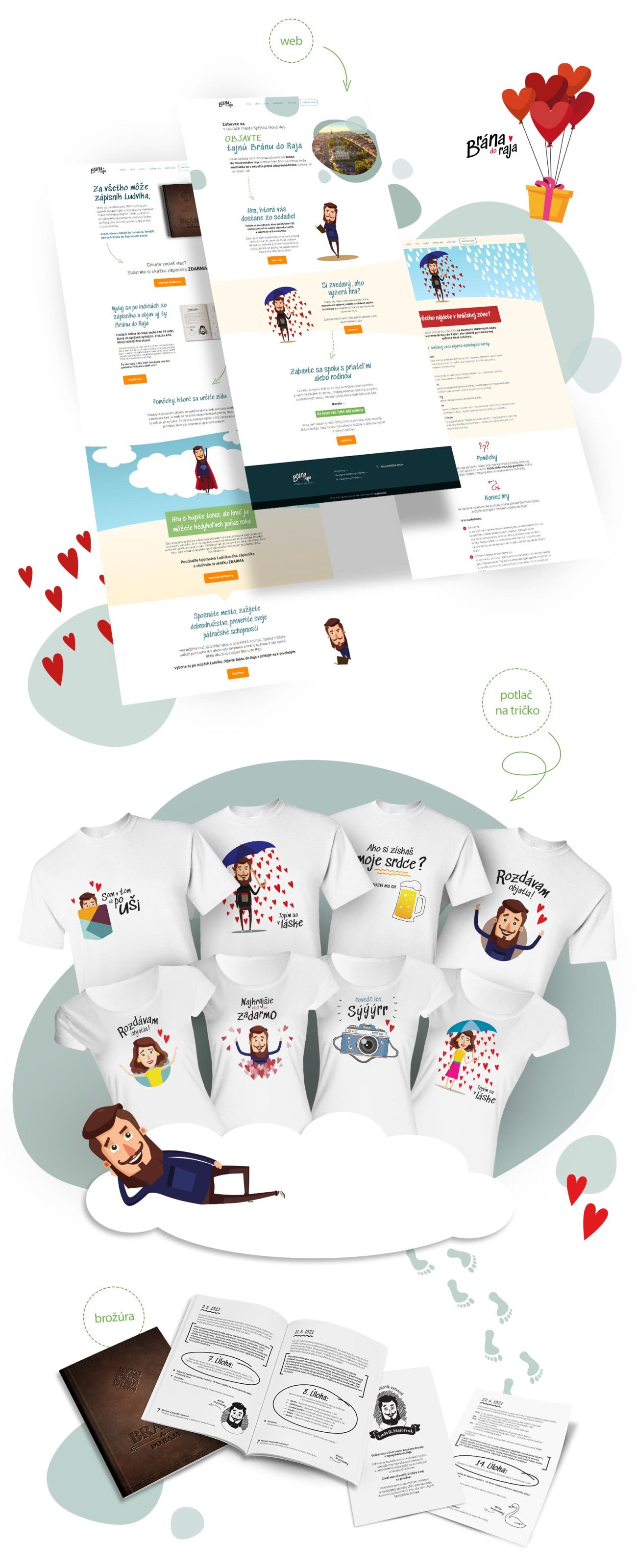 Tvorba webstránky a grafický dizajn pre Brána do Raja