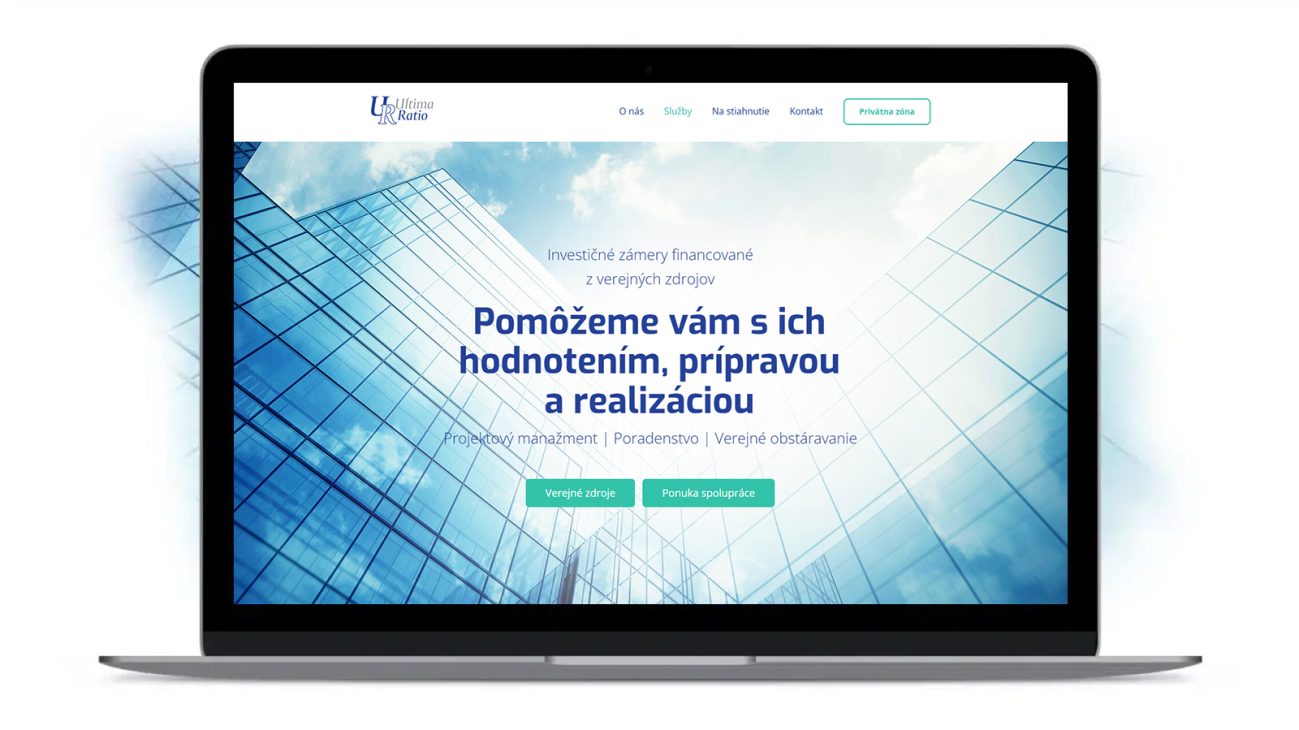 Tvorba webstránky ultimaratio.sk