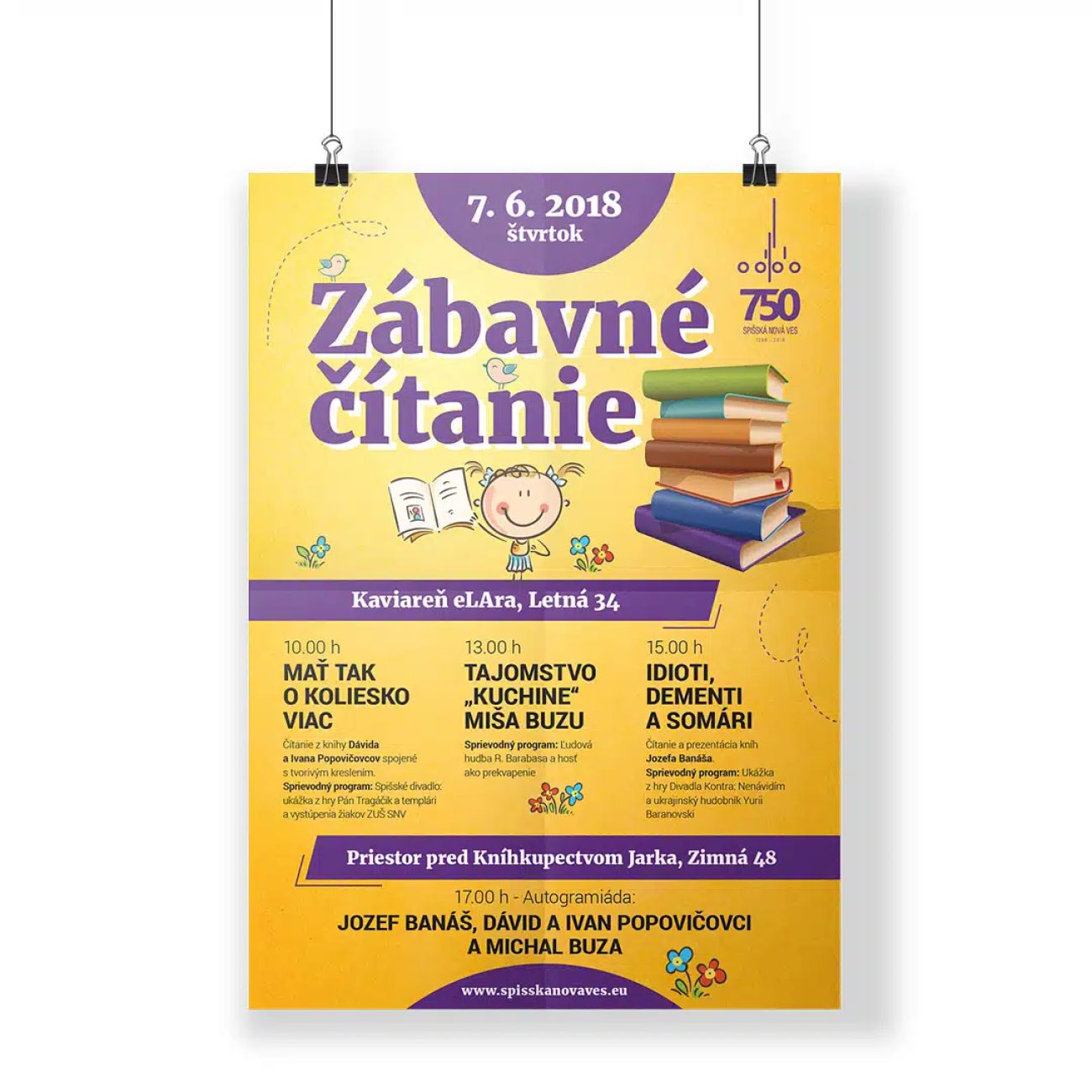 Tvorba plagátu Zábavnv čítanie