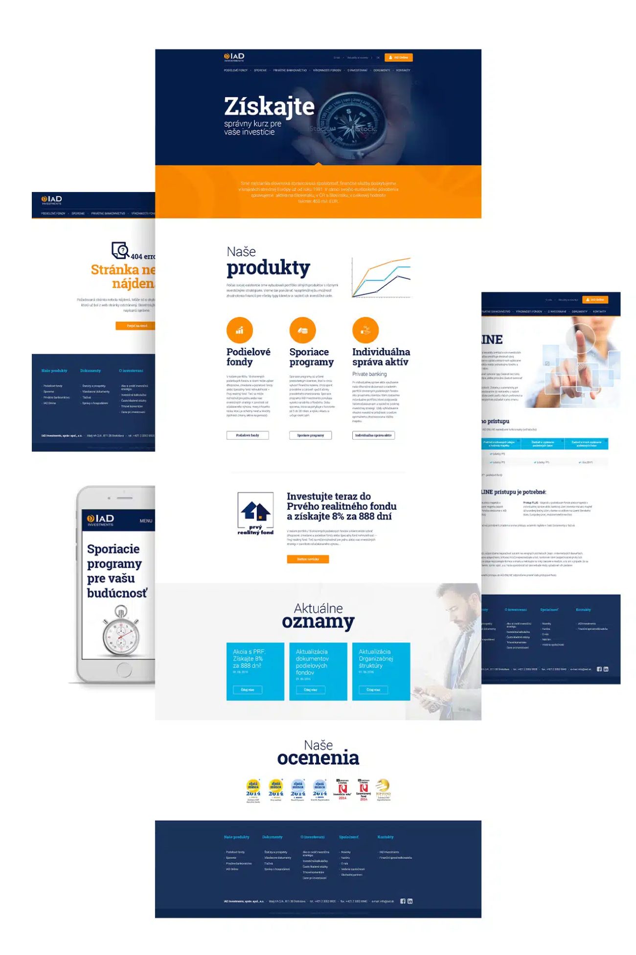 Tvorba webstránky iad.sk