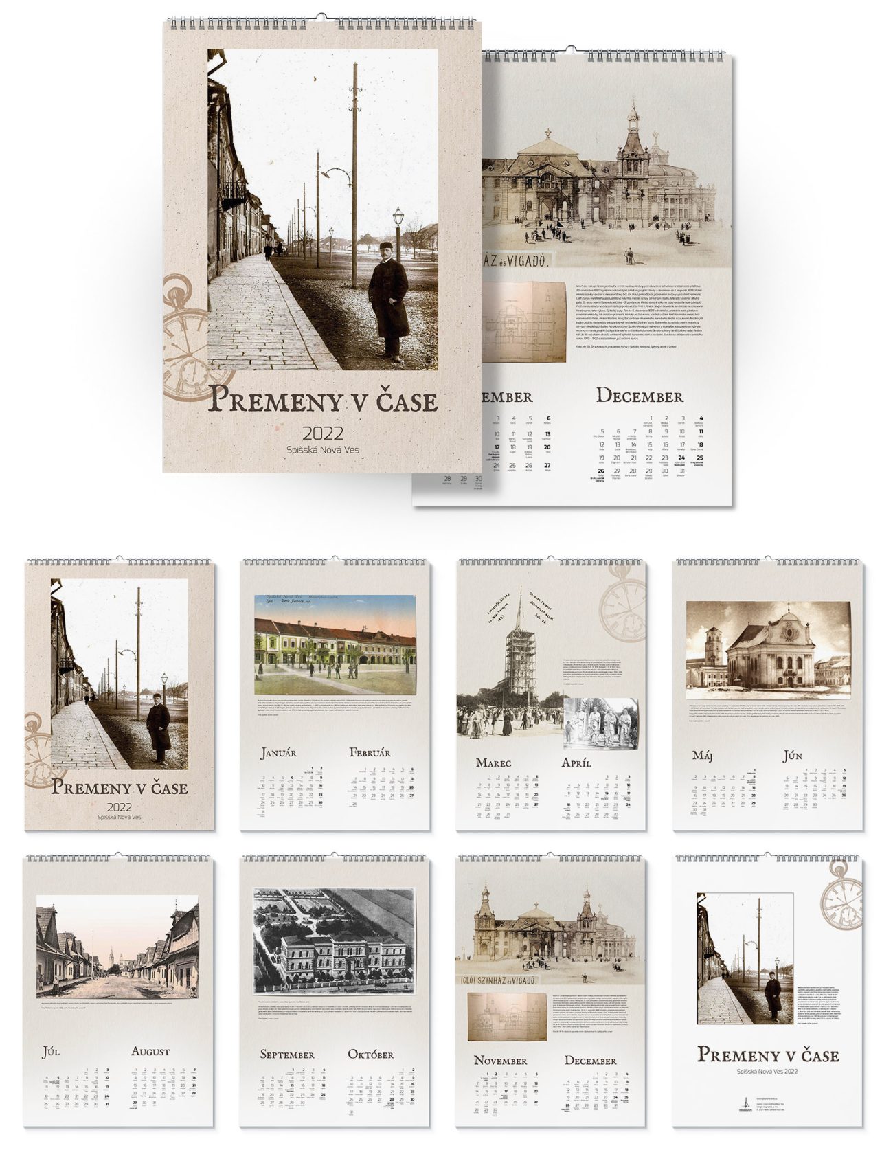 Tvorba kalendára Premeny v čase pre mesto Spišská Nová Ves