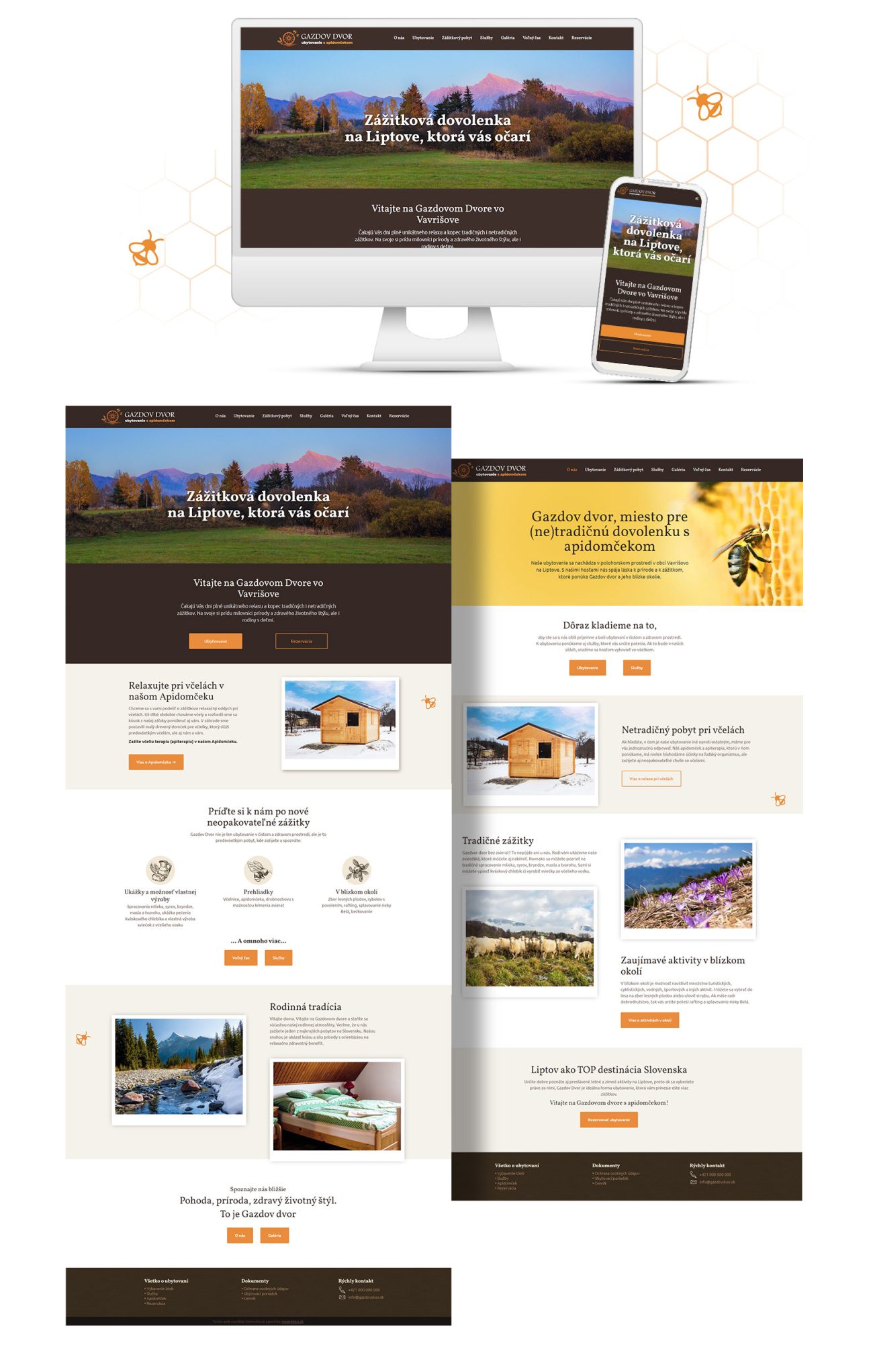 Tvorba webstránky a grafický dizajn pre Gazdov dvor