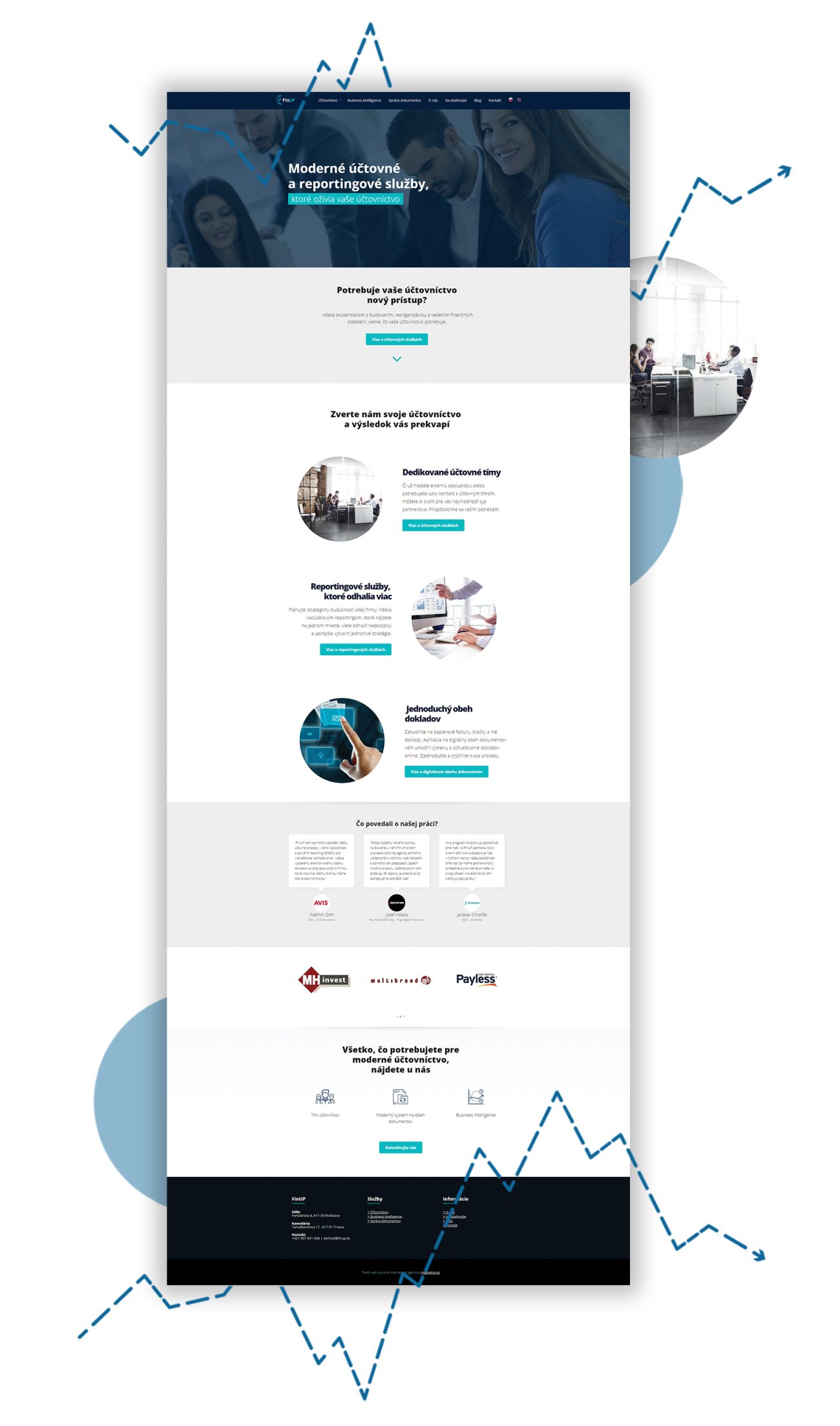 Tvorba webstránky finup.sk