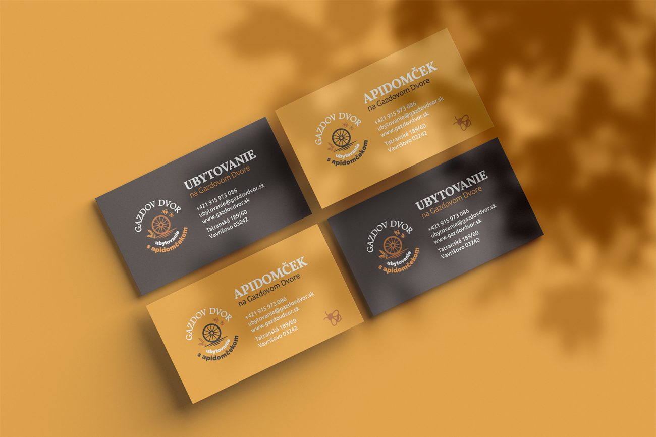 Tvorba vizitky pre Gazdov dvor