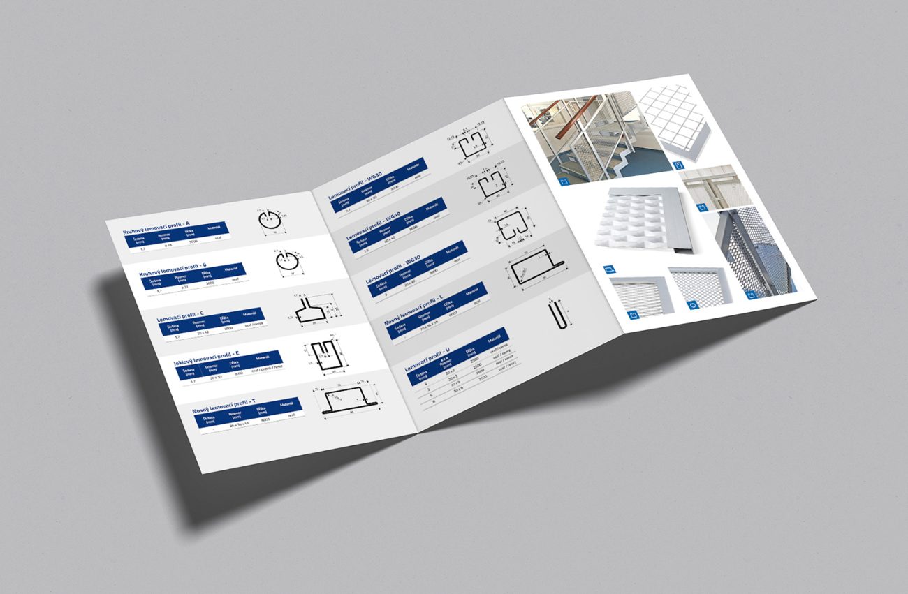 Tvorba katalógu Lemovacie profily pre firmu Perfora