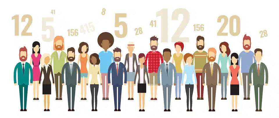 dekoračný obrázok ľudia