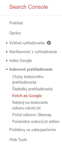Ak ste niečo zmenili na svojej webstránke či eshope dajte o tom vedieť Googlu cez Google search console