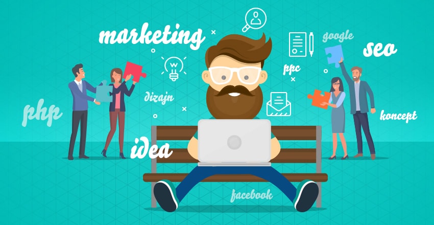 dekoračný obrázok ľudia