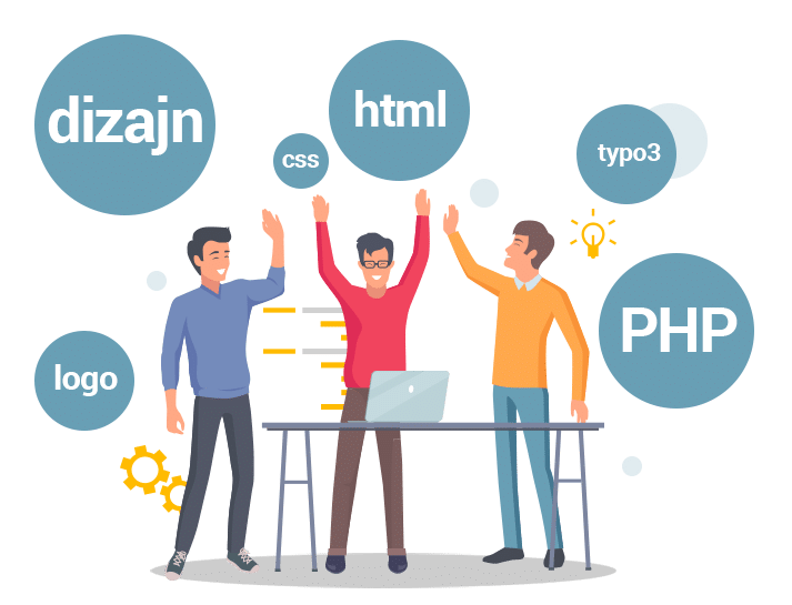 dekoračný obrázok ľudia