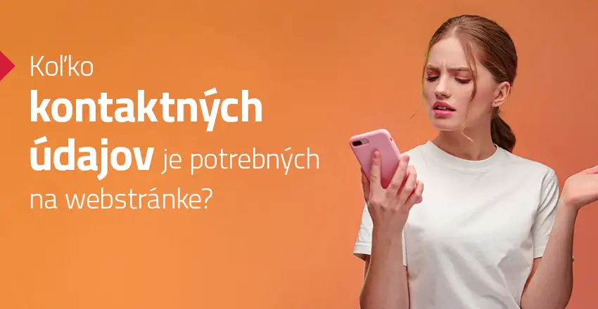 Koľko kontaktných údajov je potrebných na webstránke?
