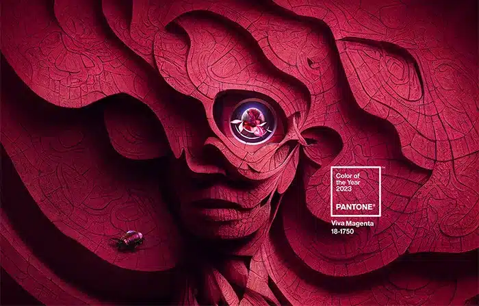 Farba roka 2023 Viva Magenta a jej využitie pri tvorbe webstránky