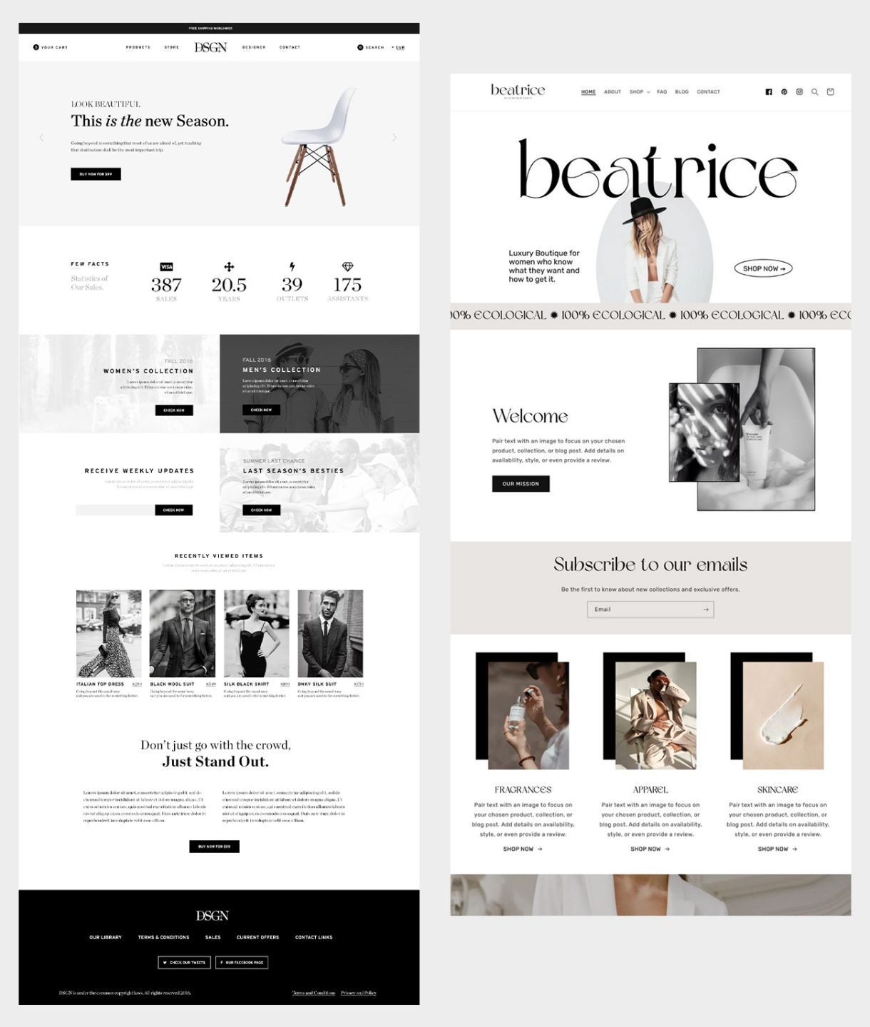 Ukážka použitia farby roka 2026 PANTONE 11-4201 - Cloud Dancer v grafickom dizajne webstránok