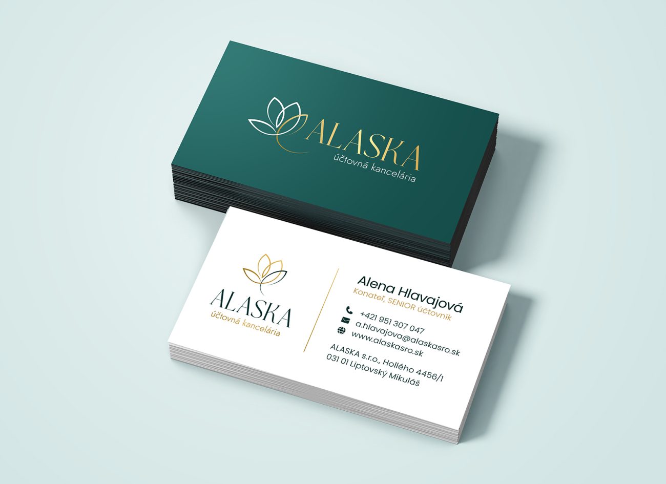 Účtovná kancelária ALASKA - vizitky