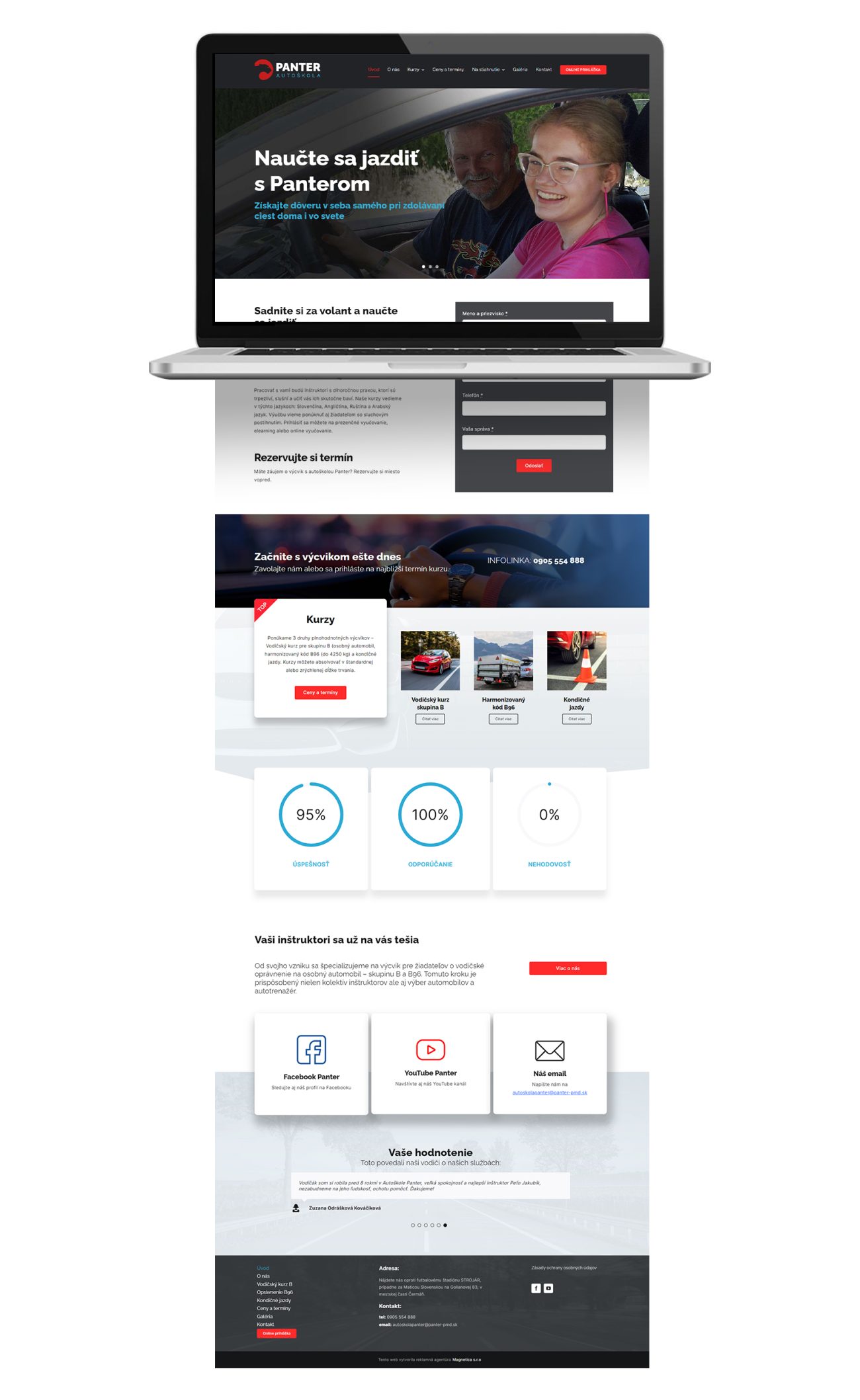 Tvorba webstránky pre autoškolu v Nitre