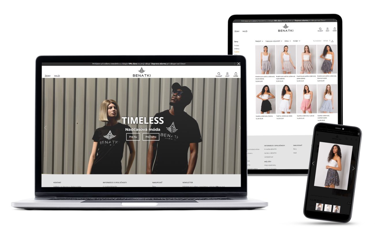 Tvorba eshopu na mieru Benatki.com