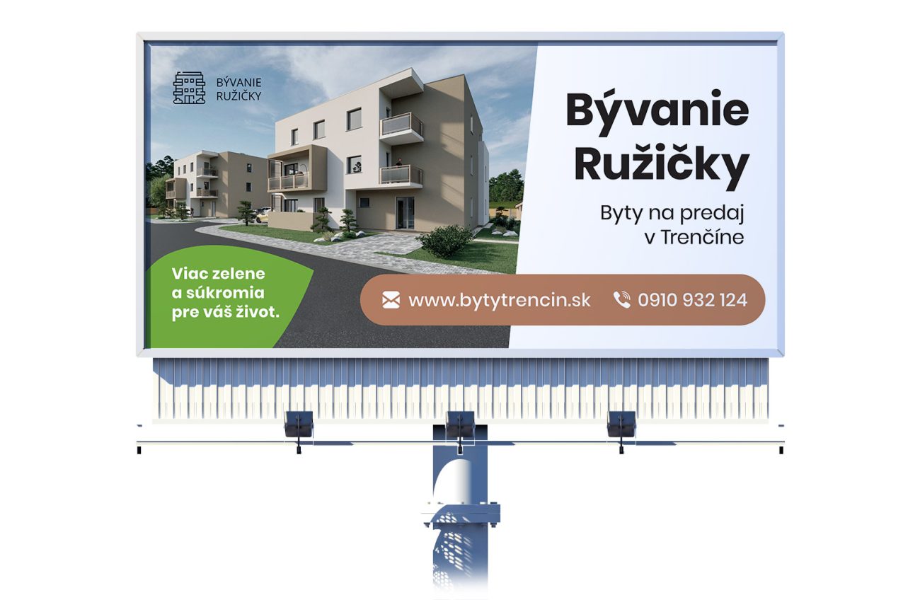 Tvorba billboardu pre bytytrencin.sk