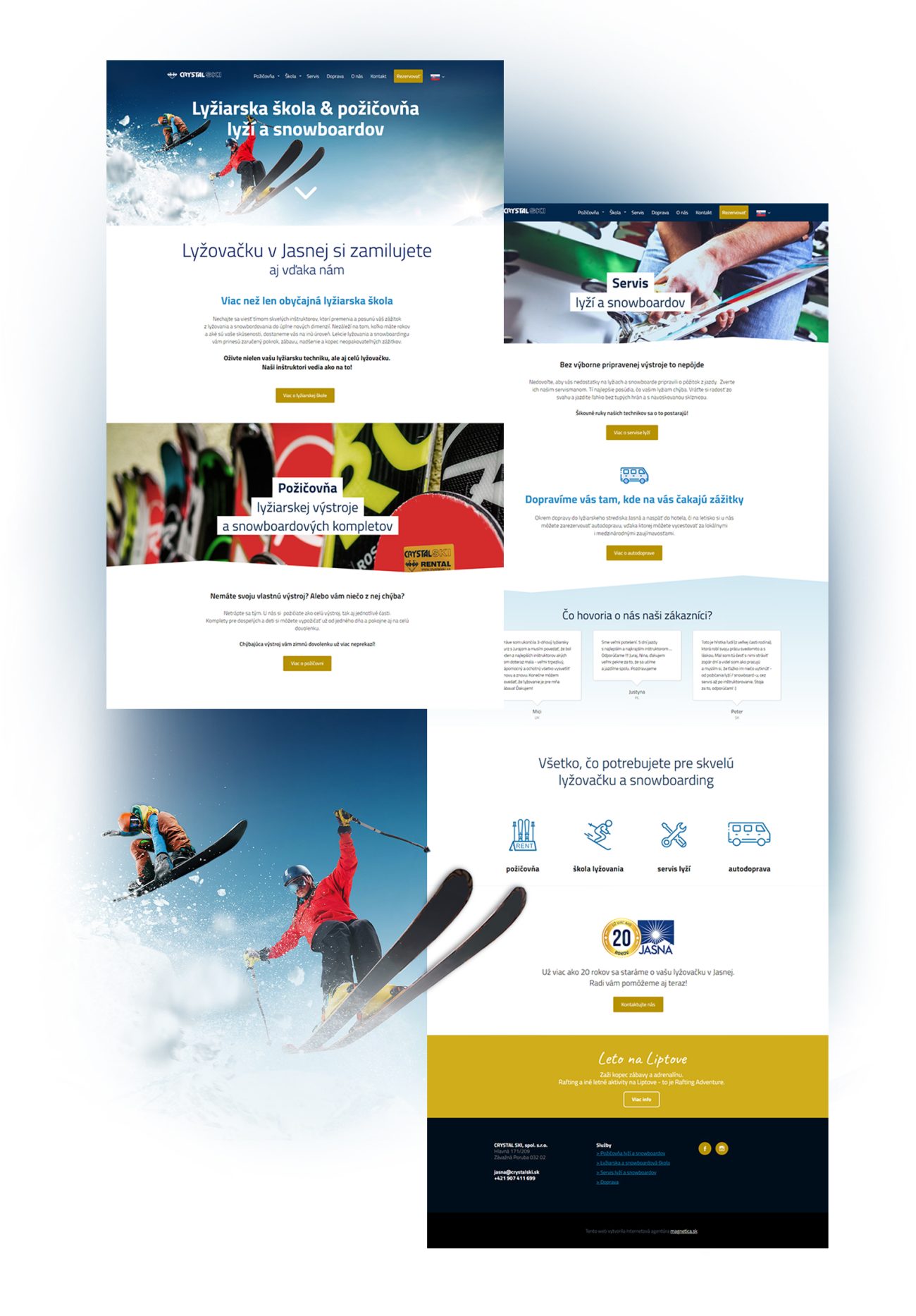 Tvorba webstránky crystalski.sk