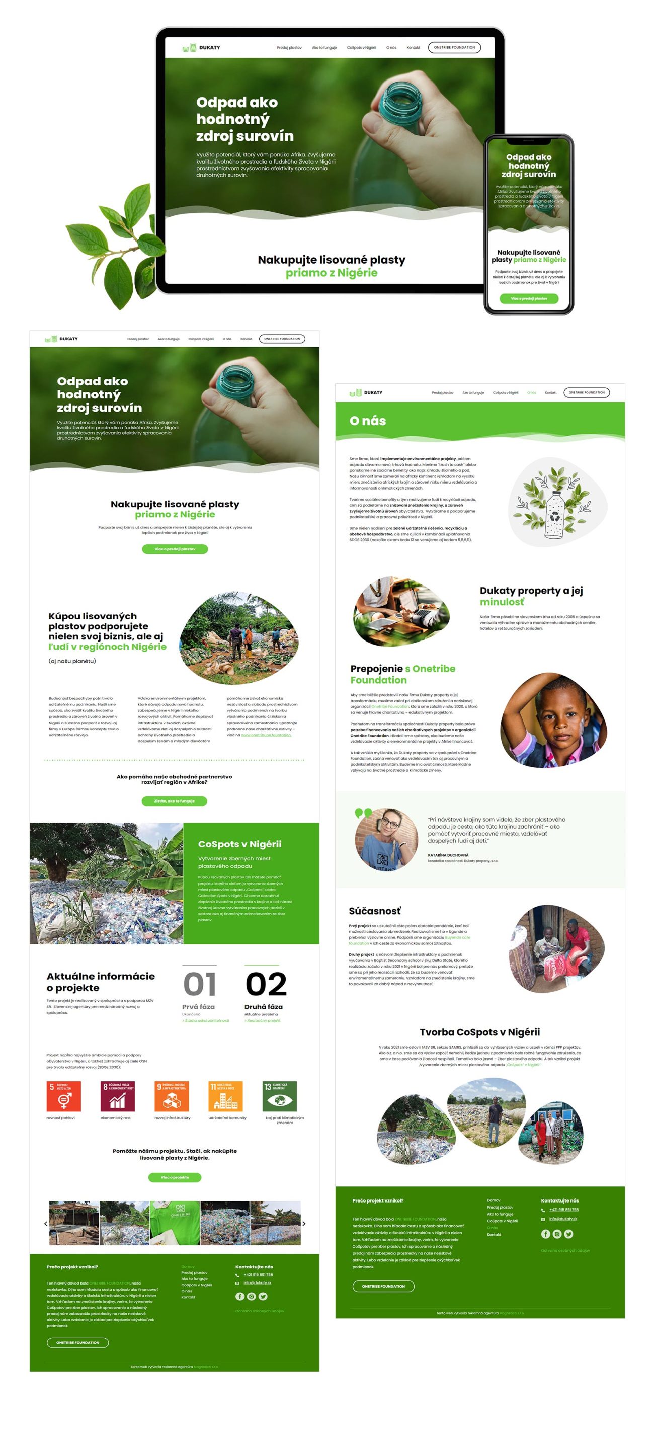 Redizajn webstranky pre Dukaty Property s.r.o