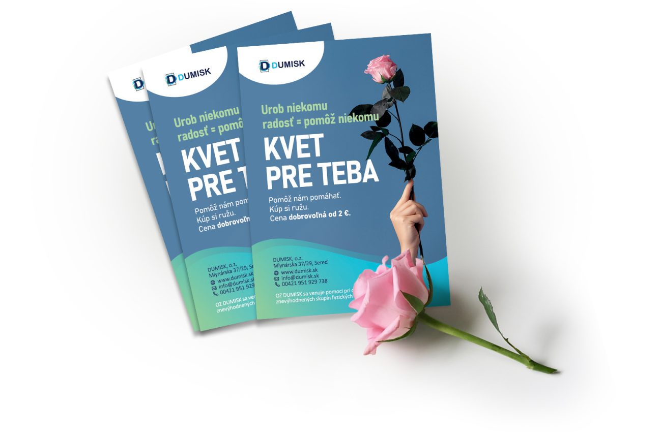 Tvorba letáku pre Dumisk.sk