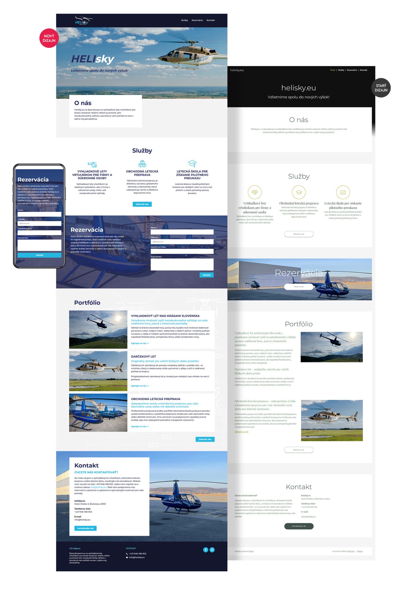 Tvorba webstánky na mieru helisky.eu