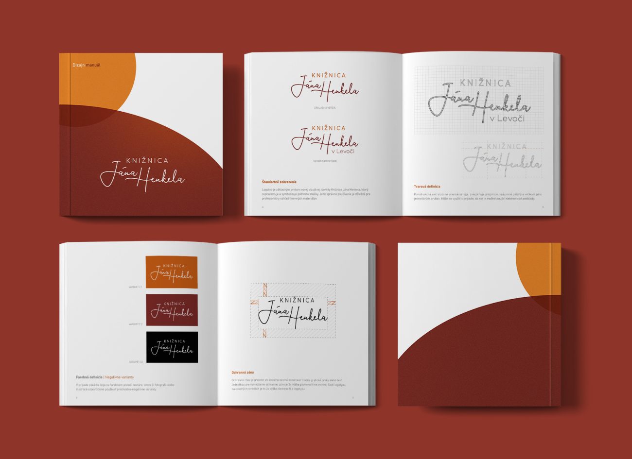 Knižnica Jána Henkela - dizjan manuál