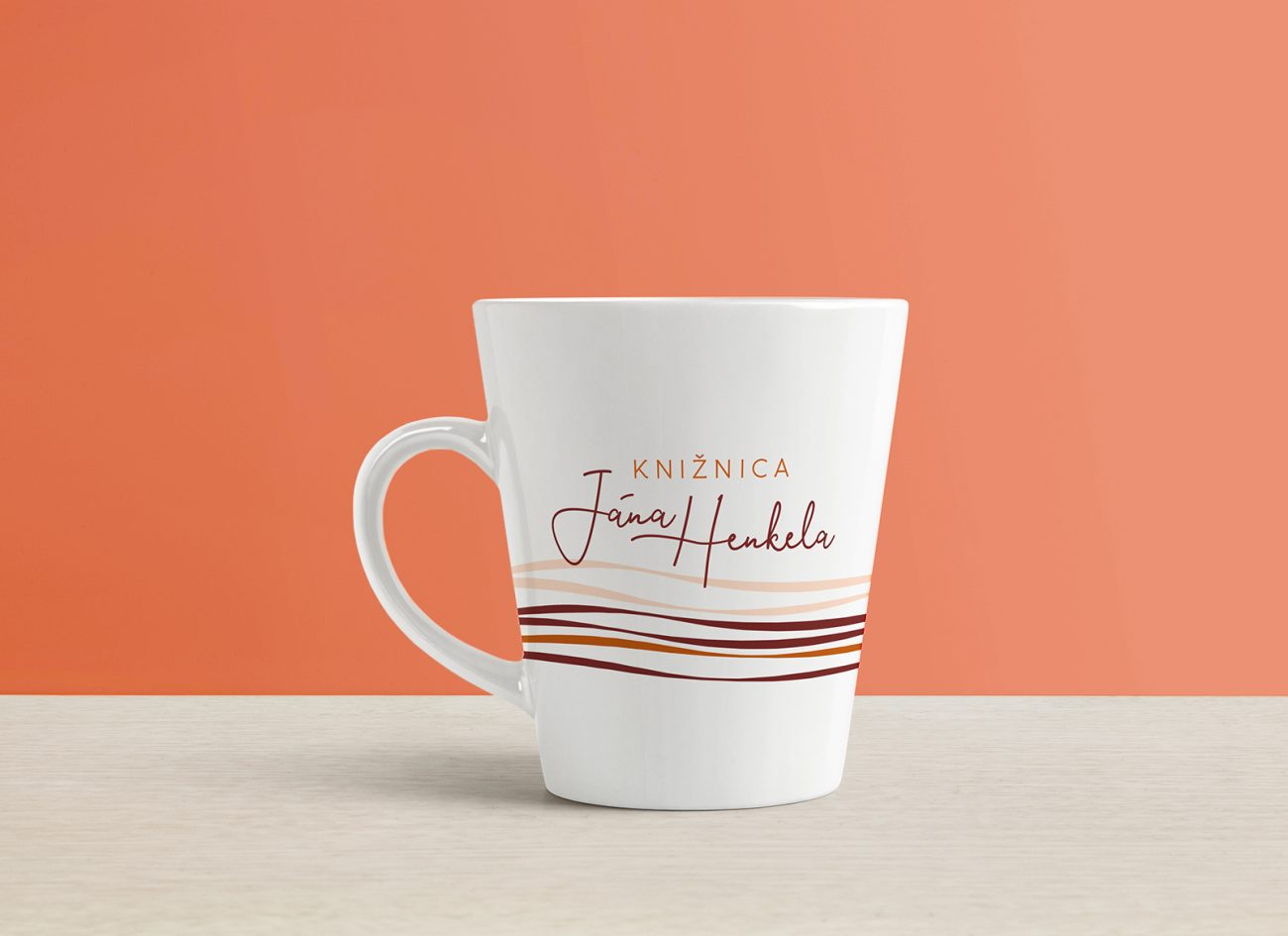 Knižnica Jána Henkela - potlač hrnčeka