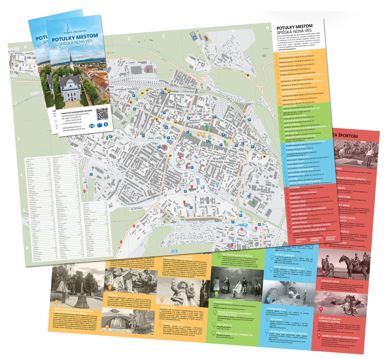 Grafické spracovanie letáčika Potulky mestom Spišská Nová Ves
