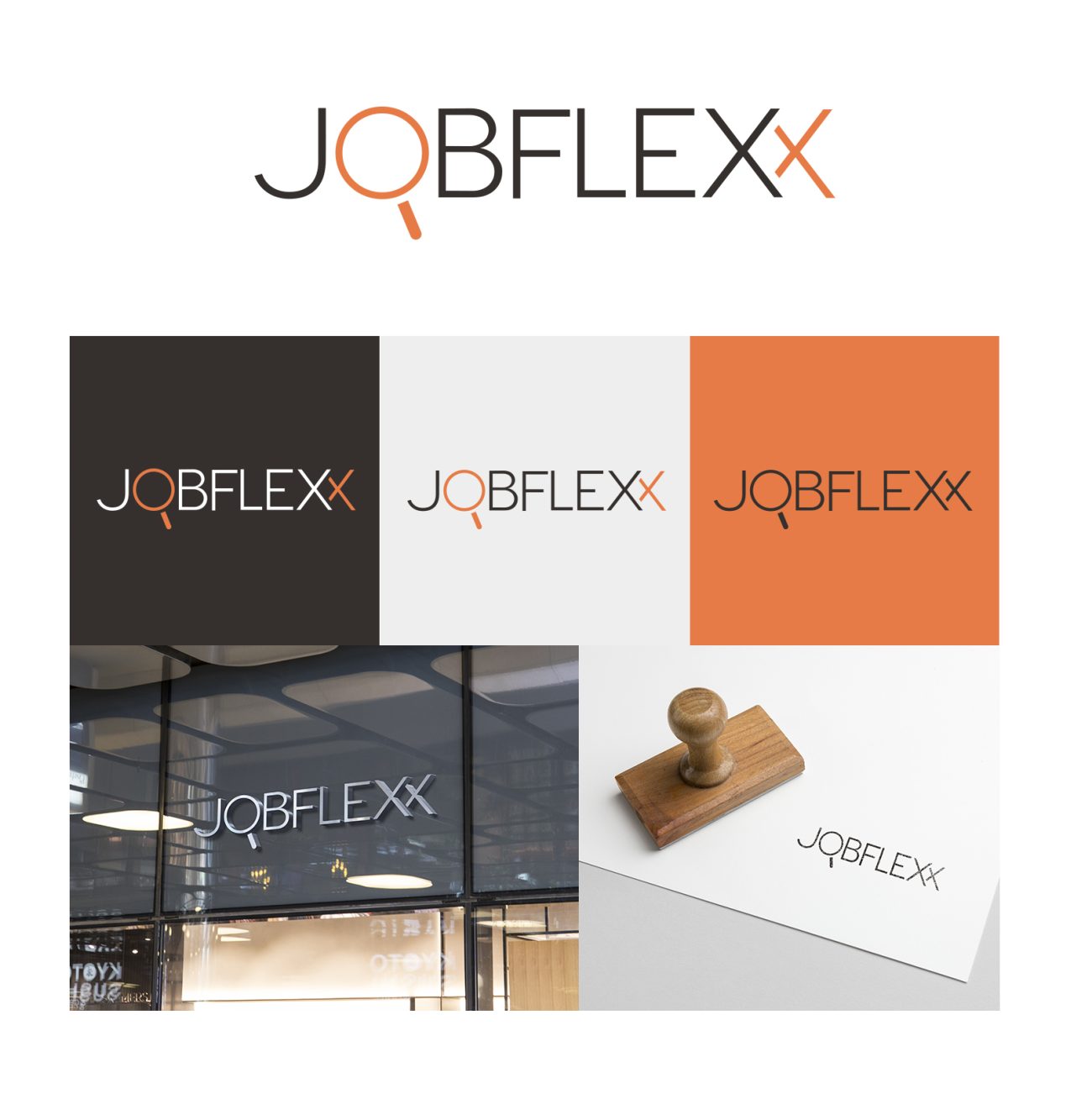Ukážka aplikácie loga Jobflexx