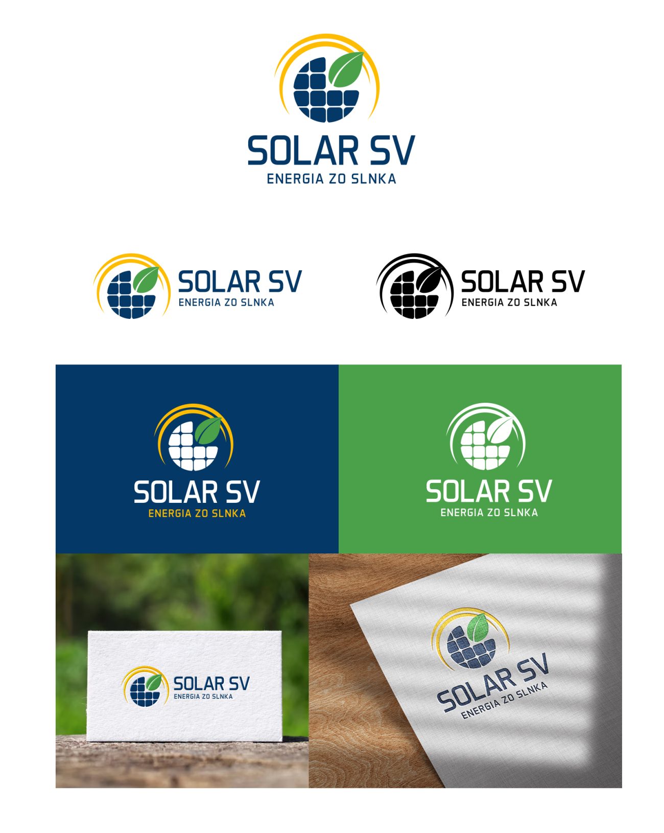 Ukážka aplikácie loga Solar SV