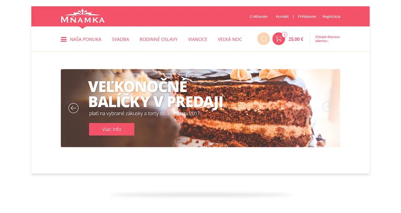 Tvorba eshopu na mieru mnamka.sk