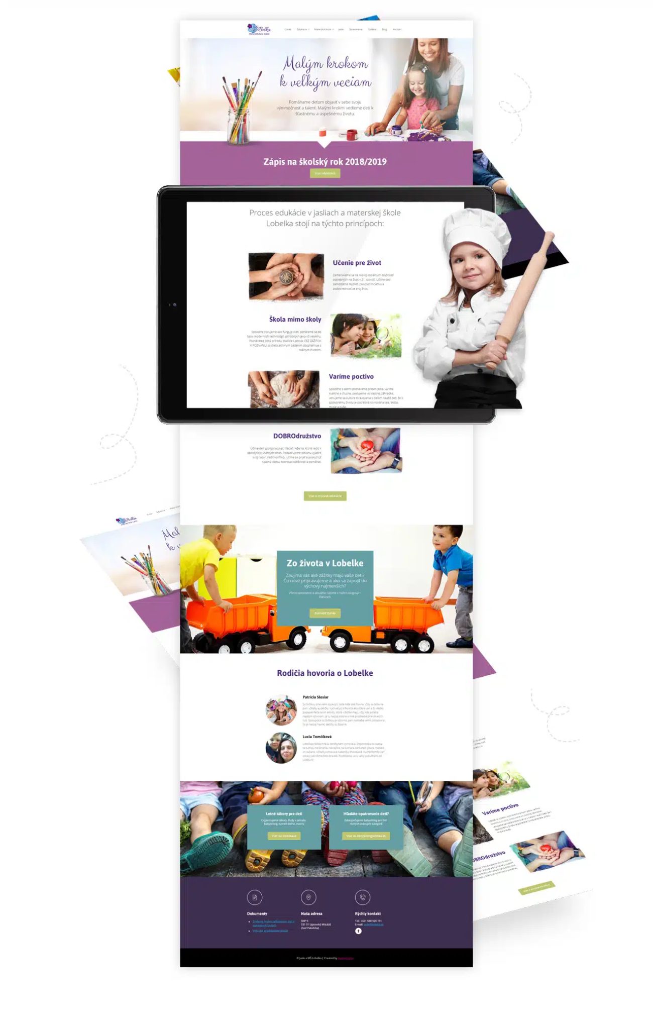 Tvorba webstránky mslobelka.sk