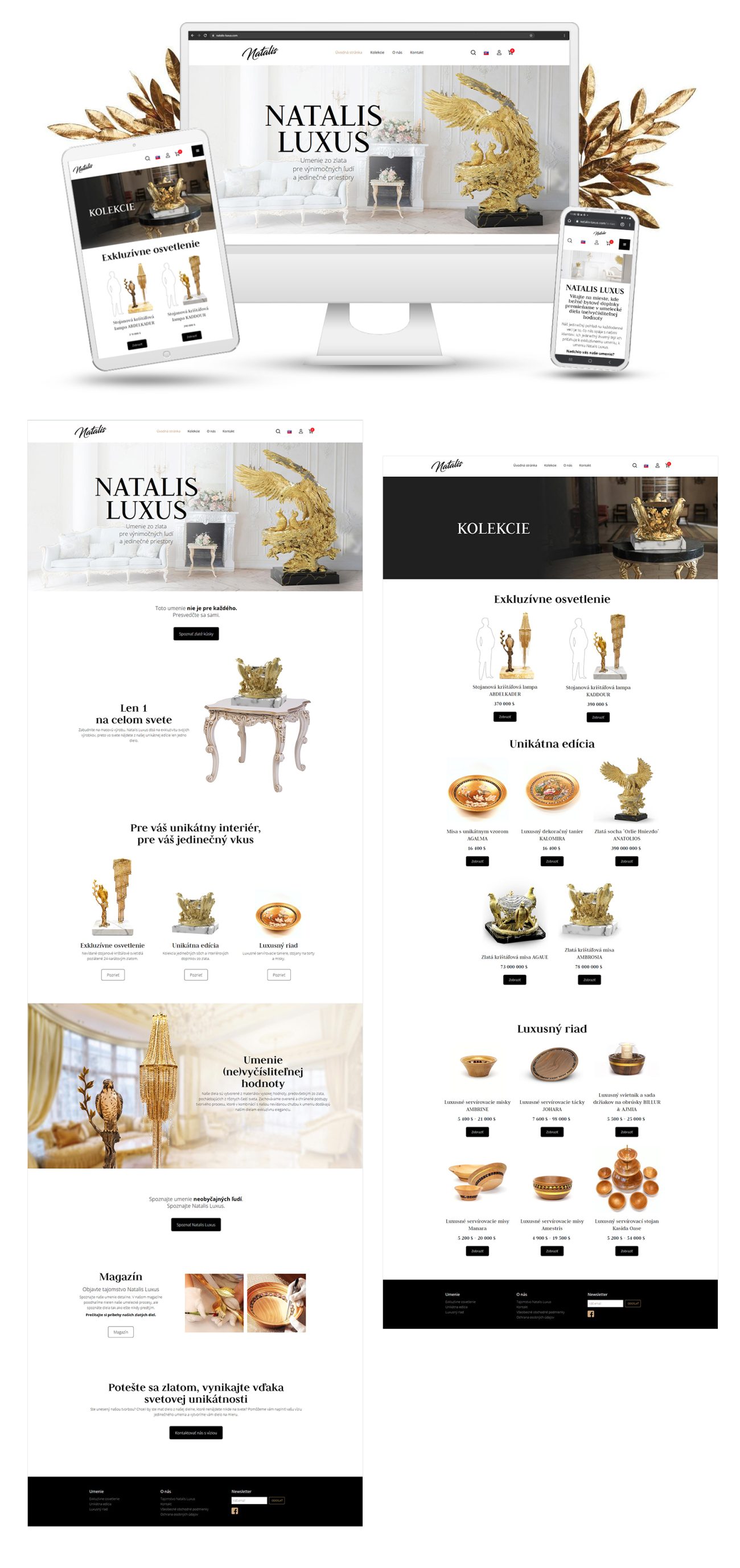 Tvorba eshopu na mieru natalis-luxus.com