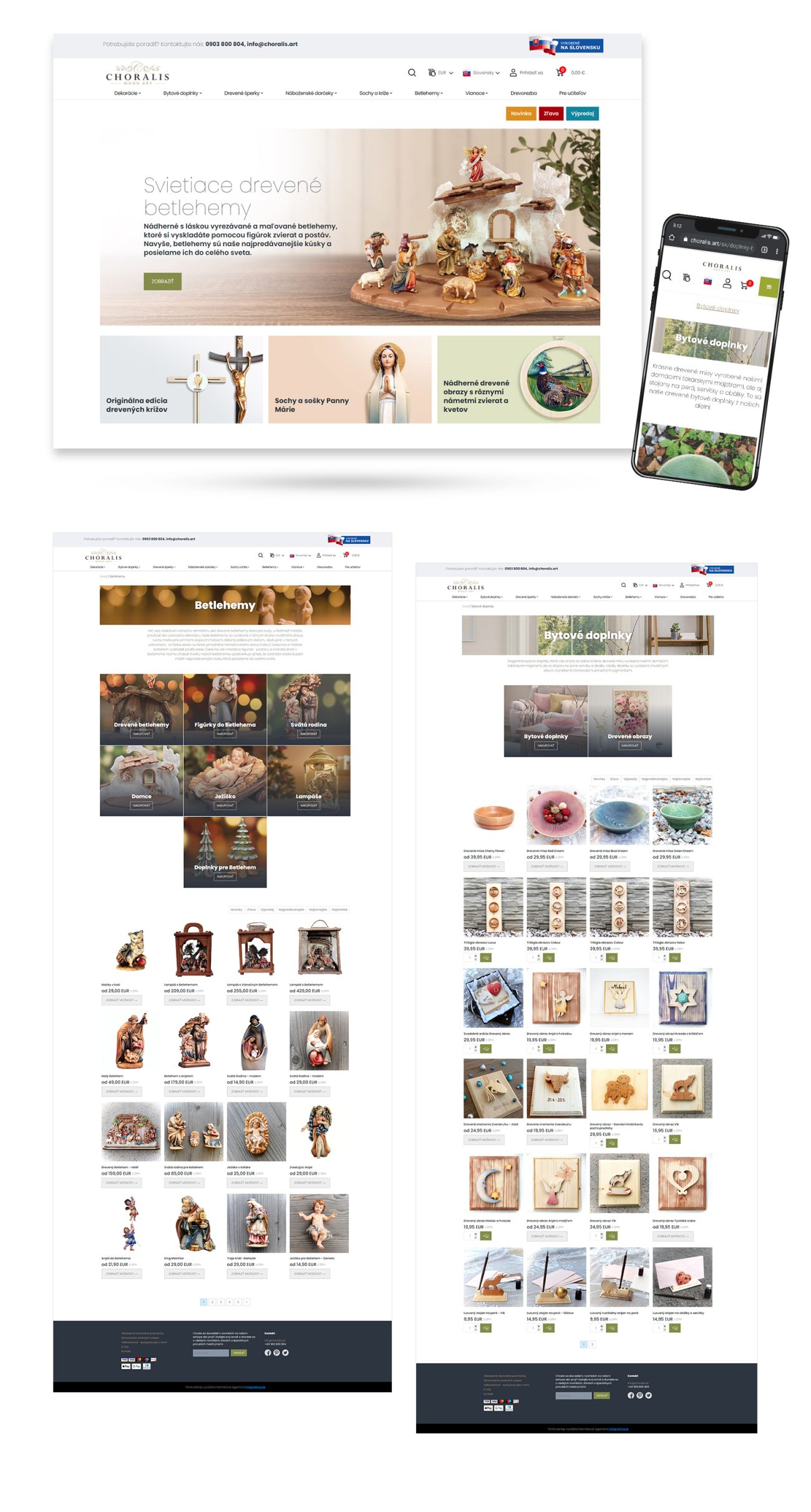 Tvorba eshopu na mieru choralis.art