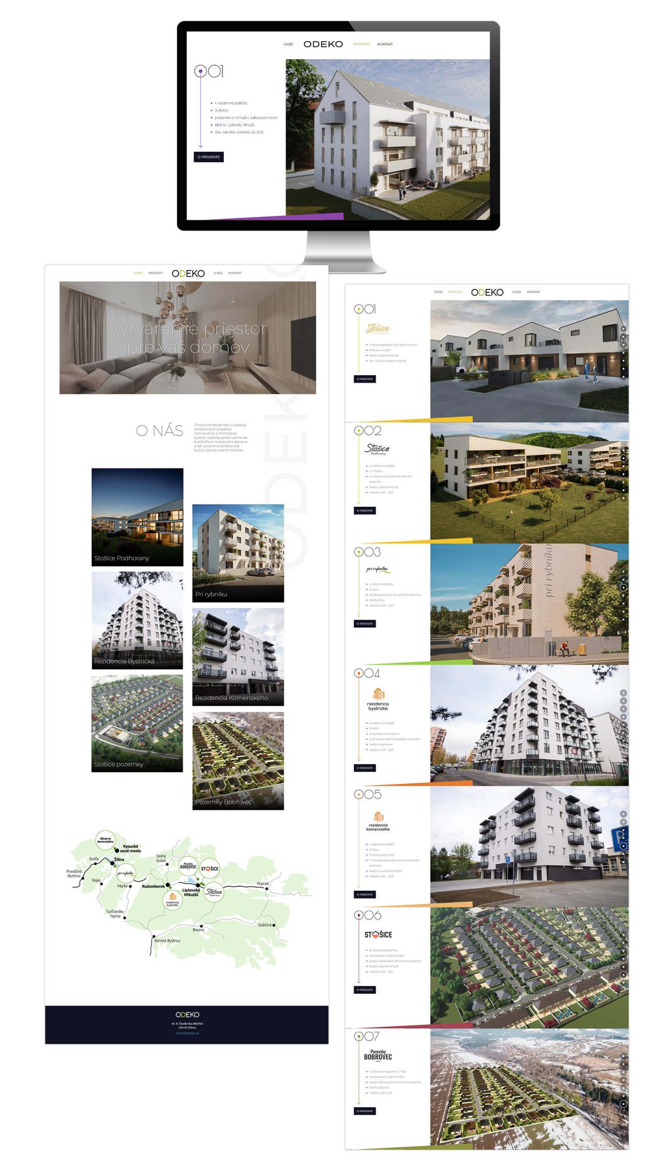 Tvorba webstránky a grafický dizajn pre Odeko