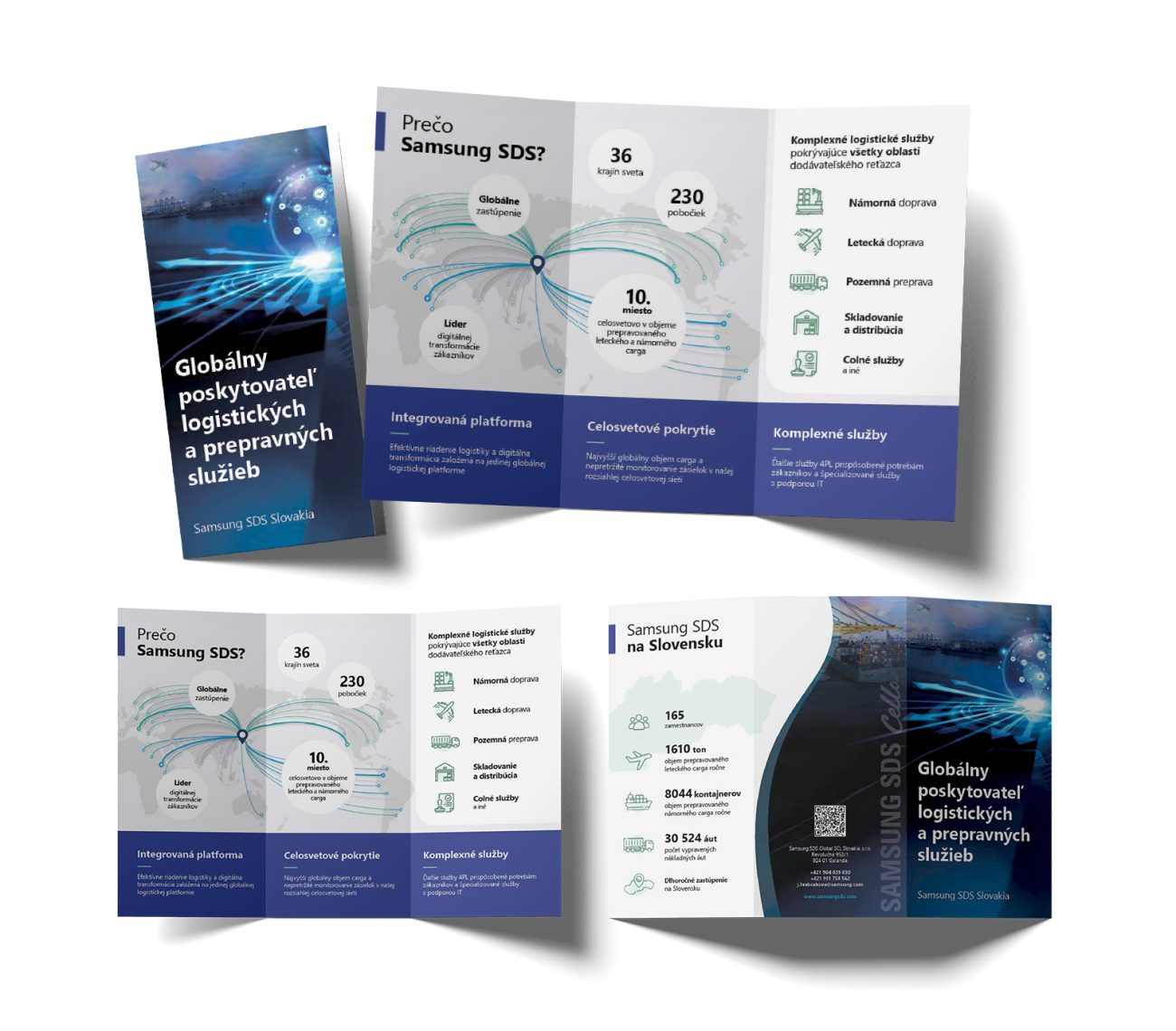 Grafický dizajn letáku pre Samsung SDS