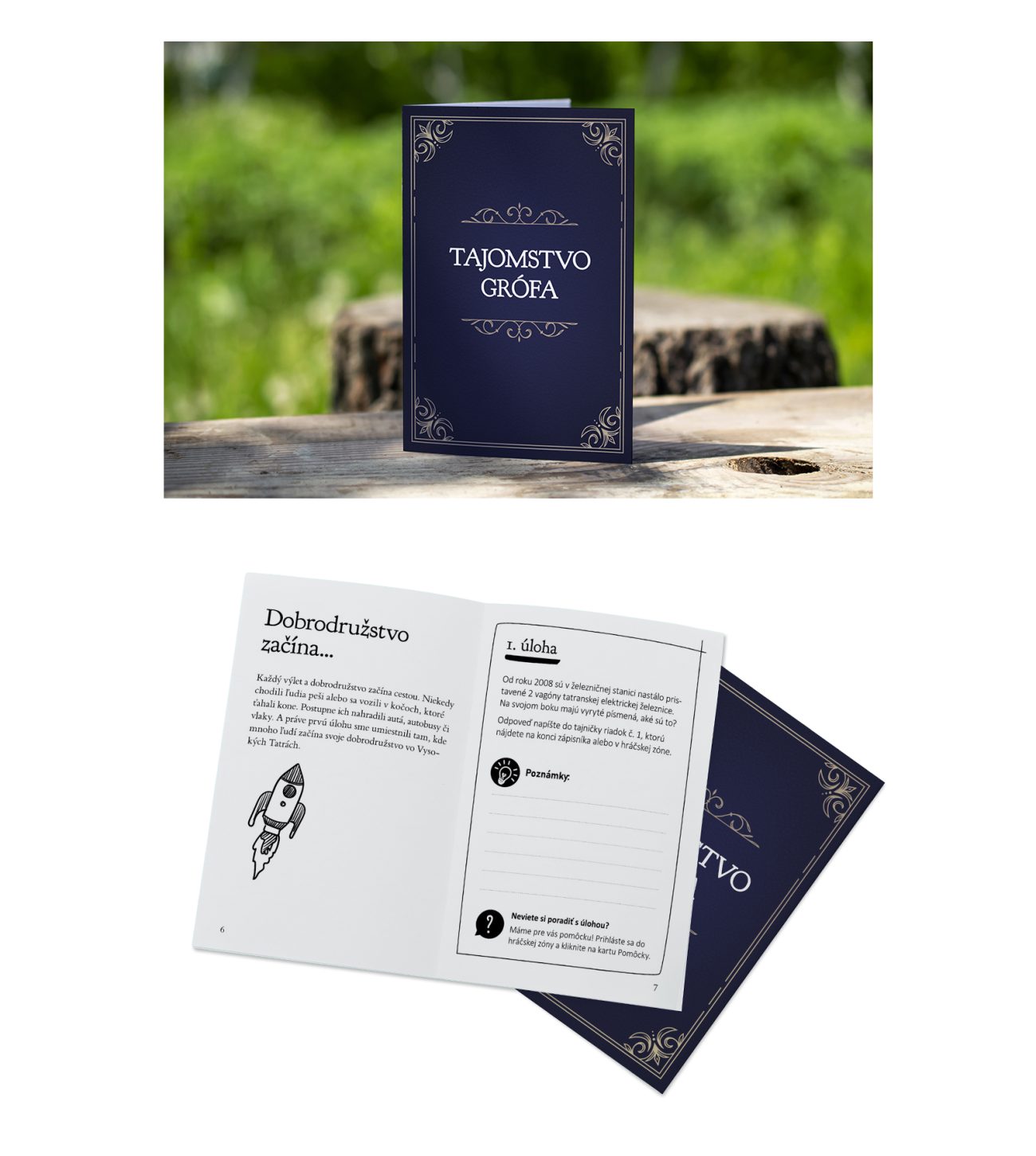 Tajomstvo grófa - tvorba tlačenej verzie hry