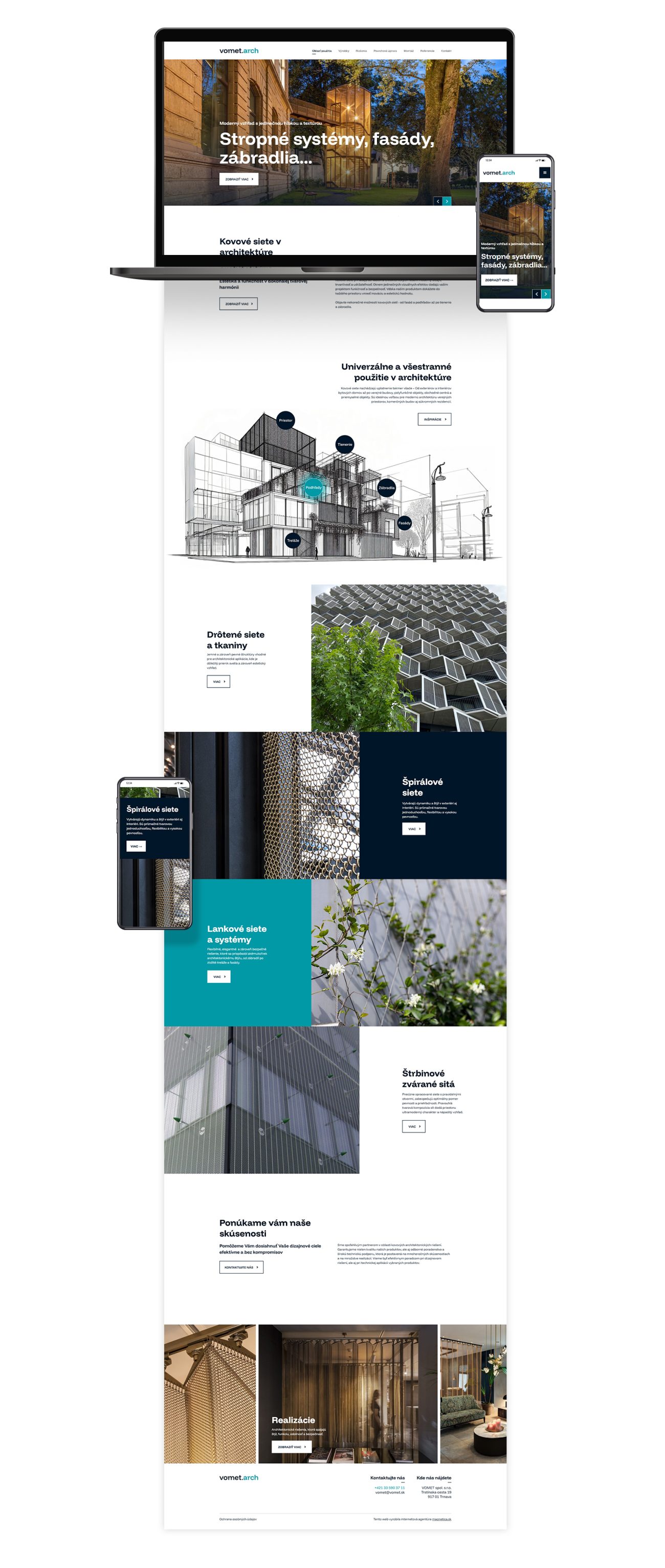 Tvorba webstránky vometarch.sk