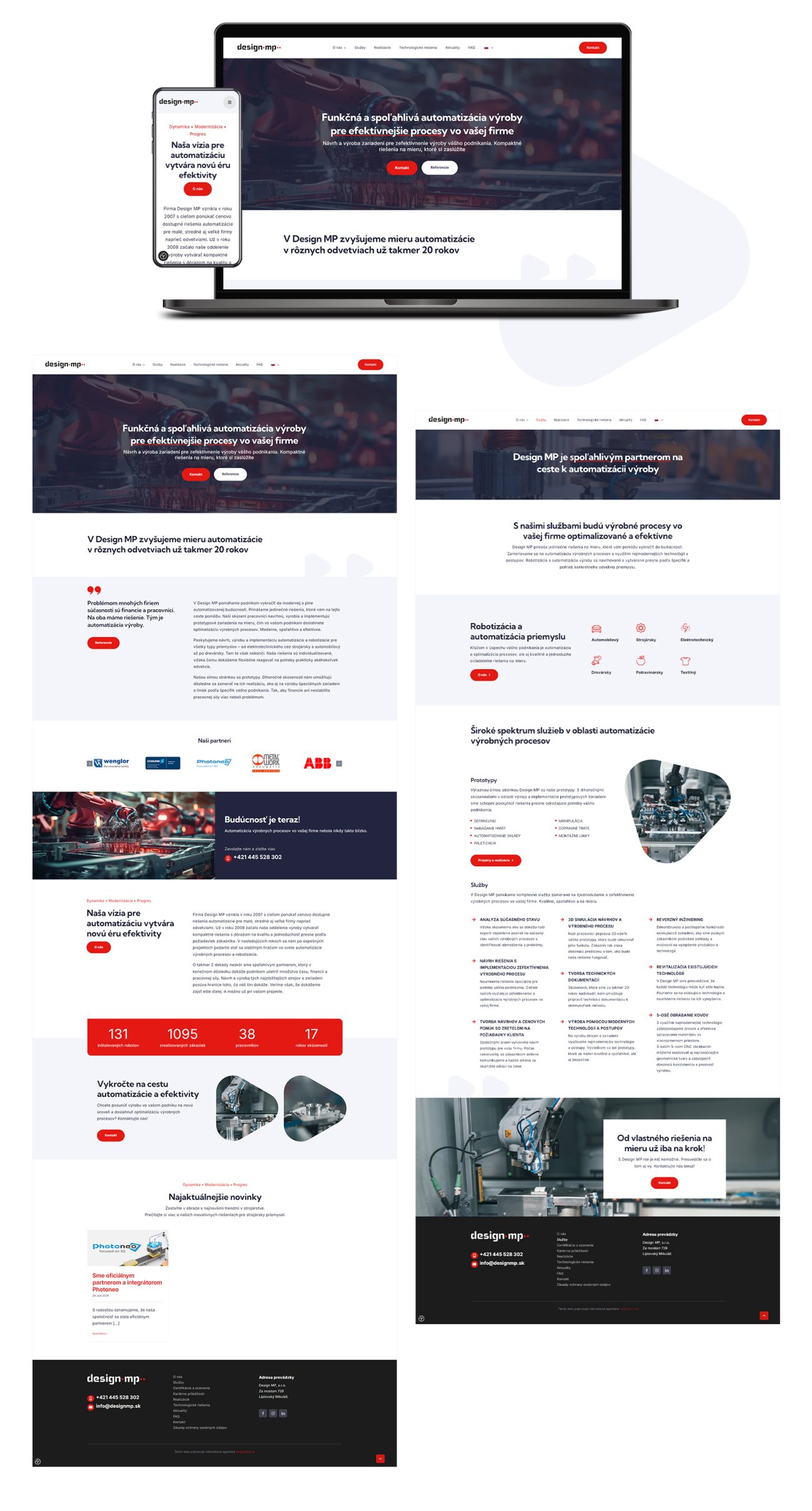 Tvorba webstránky a grafický dizajn pre Design MP