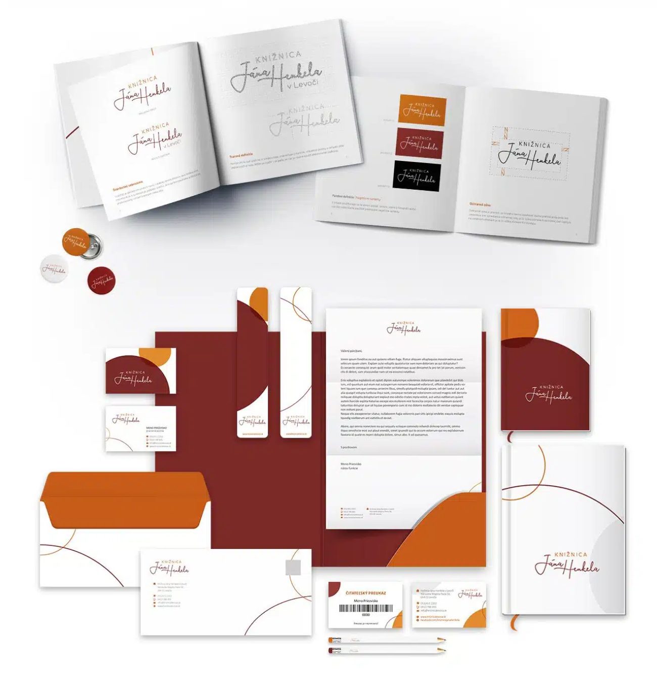 Tvorba dizajn manuálu pre knižnicu Jána Henkela