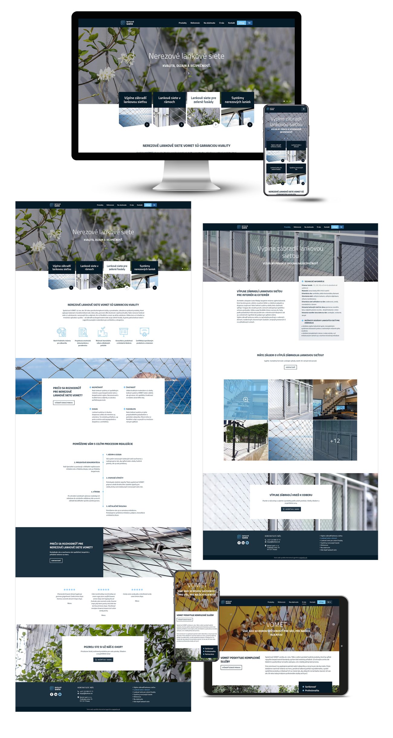 Tvorba webstránky a grafický dizajn pre lankovesiete.sk