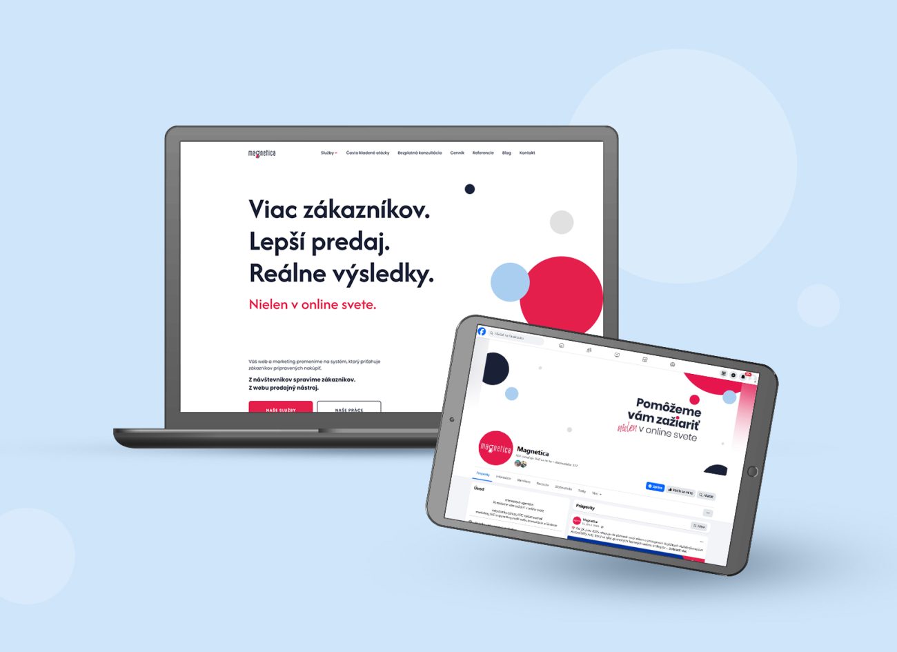 ukážka webu magnetica.sk