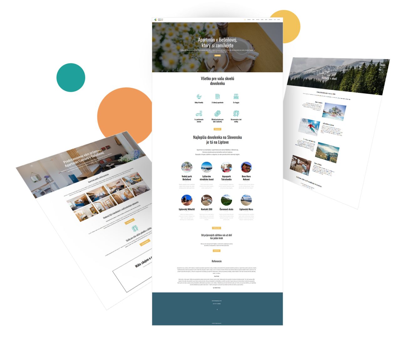 Tvorba webstránky apartmancolours.sk