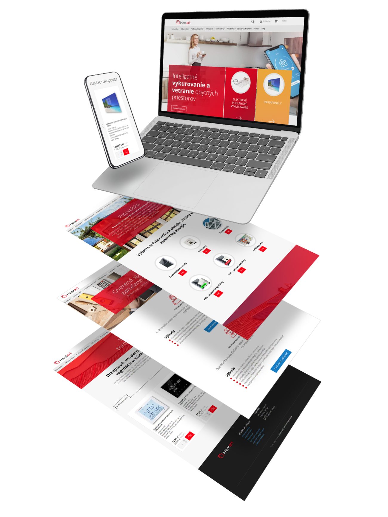 Tvorba eshopu na mieru heatart.sk