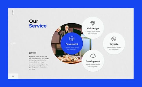 Ukážky použitia modrej v identite značky