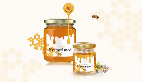 Grafický dizajn etikety na med
