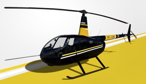 Grafický design - Polep vrtuľníka HELI Sky