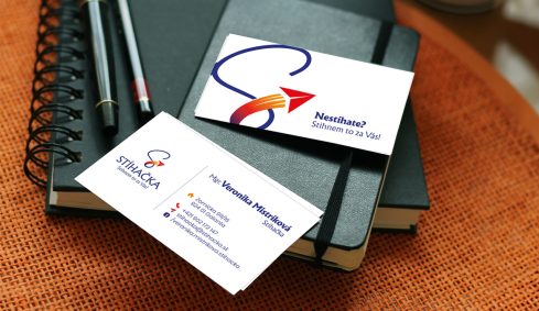 Grafický dizajn vizitky pre Stíhačku