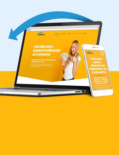 Náhľad referencie tvorby webu Vráť mi daň