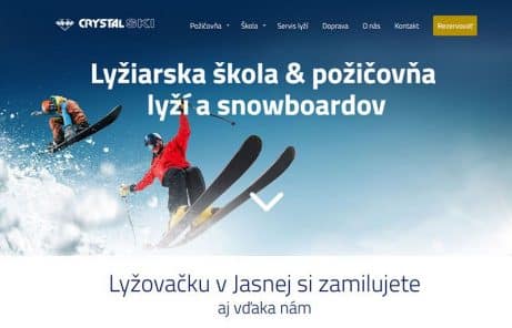 grafický dizajn, copywriting, SEO a tvorba webstránky na mieru pre lyžiarsku školu na Liptove